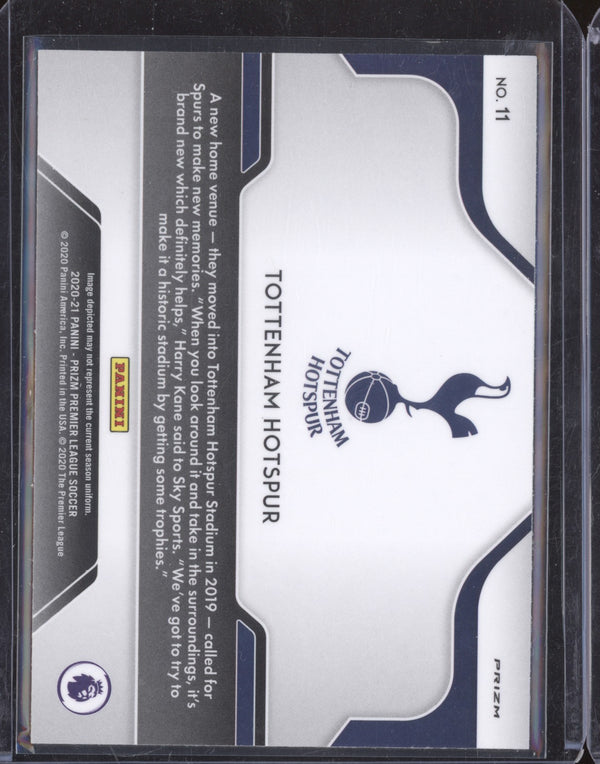 Tottenham Hotspur 2020-21 Panini Prizm Premier League 11 Atmosphere Silver