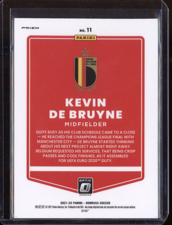 Kevin De Bruyne 2021 Panini Donruss Optic Soccer Holo