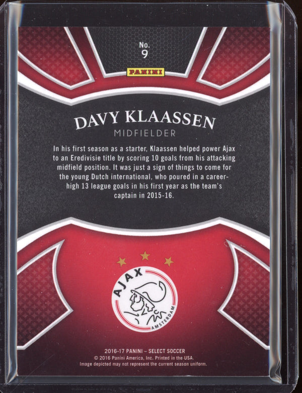 Davy Klaassen 2016/17 Panini Select Equalizers