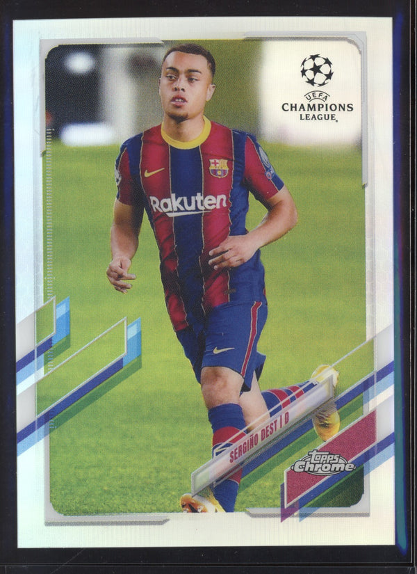 Sergino Dest  2020-2021 Topps Chrome UEFA Champions League Refractor