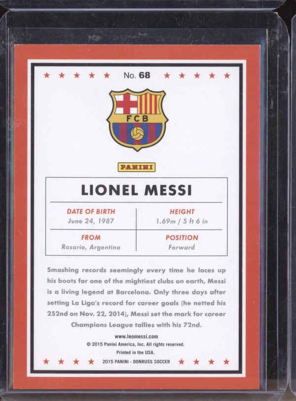 Lionel Messi 2015 Panini Donruss Soccer 68