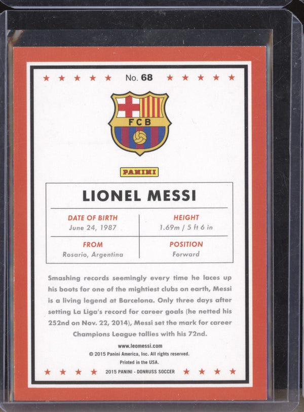 Lionel Messi 2015 Panini Donruss Soccer 68