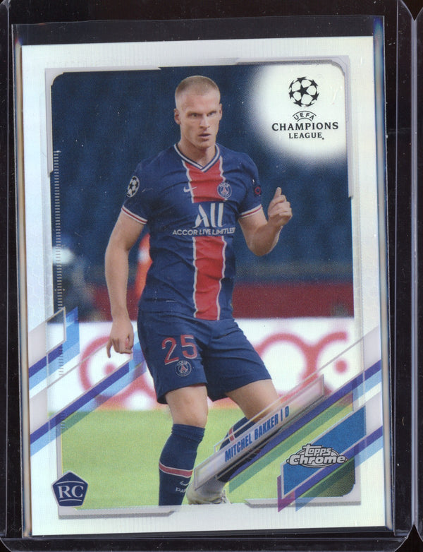 Mitchel Bakker 2021 Topps Chrome Champions League Refractor RC