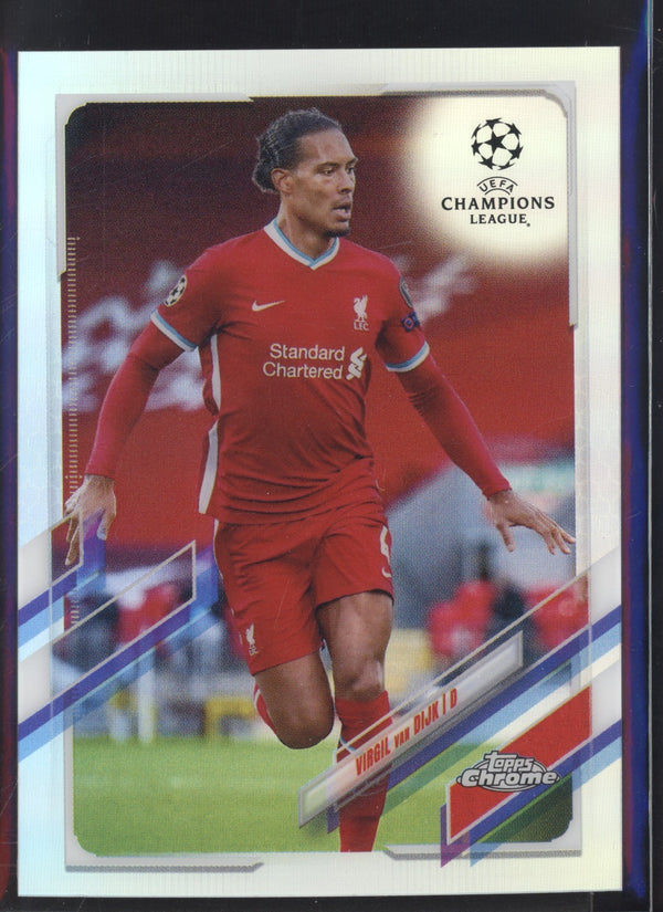 Virgil Van Dijk  2020-2021 Topps Chrome UEFA Champions League Refractor