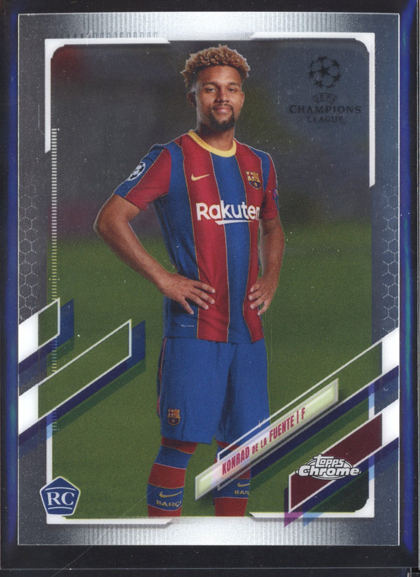 Konrad de la Fuente  2020-2021 Topps Chrome UEFA Champions League RC