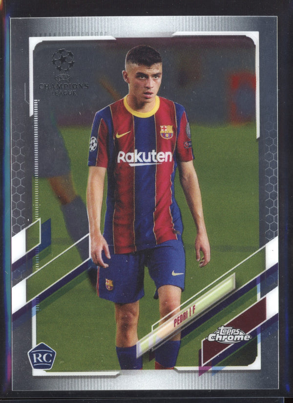 Pedri  2020-2021 Topps Chrome UEFA Champions League RC