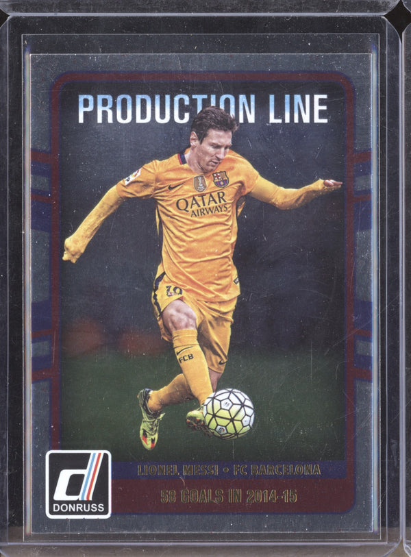 Lionel Messi 2016-17 Panini Donruss Soccer 10 Production Line