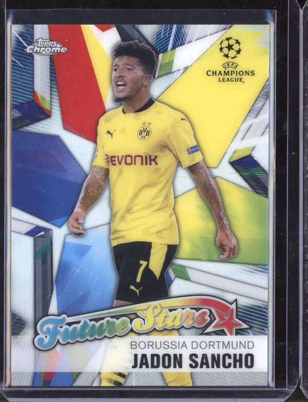 Jadon Sancho 2021 Topps Chrome Champions League Future Stars