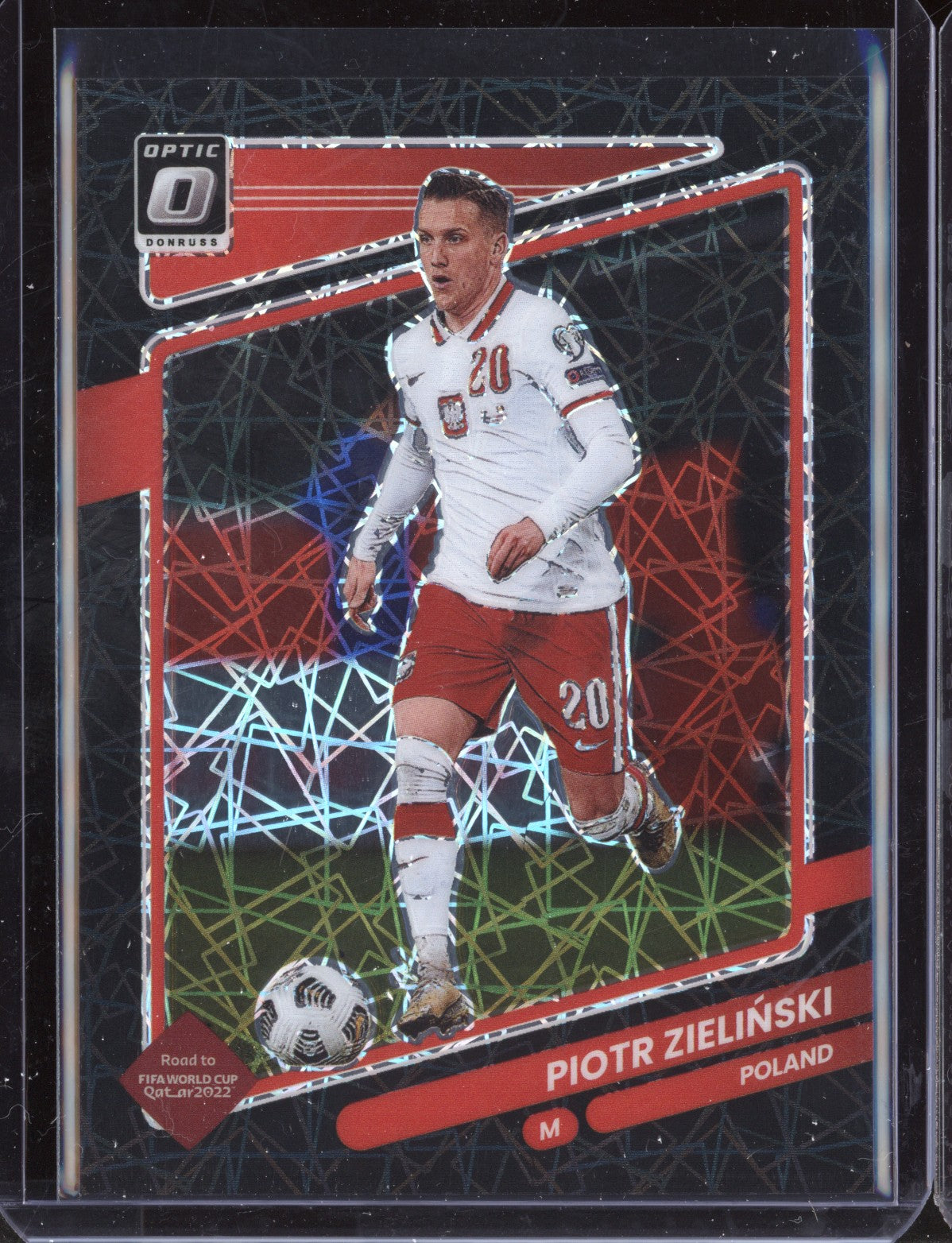 Piotr Zielinski 2021 Panini Donruss Optic Soccer Black Velocity 16/25