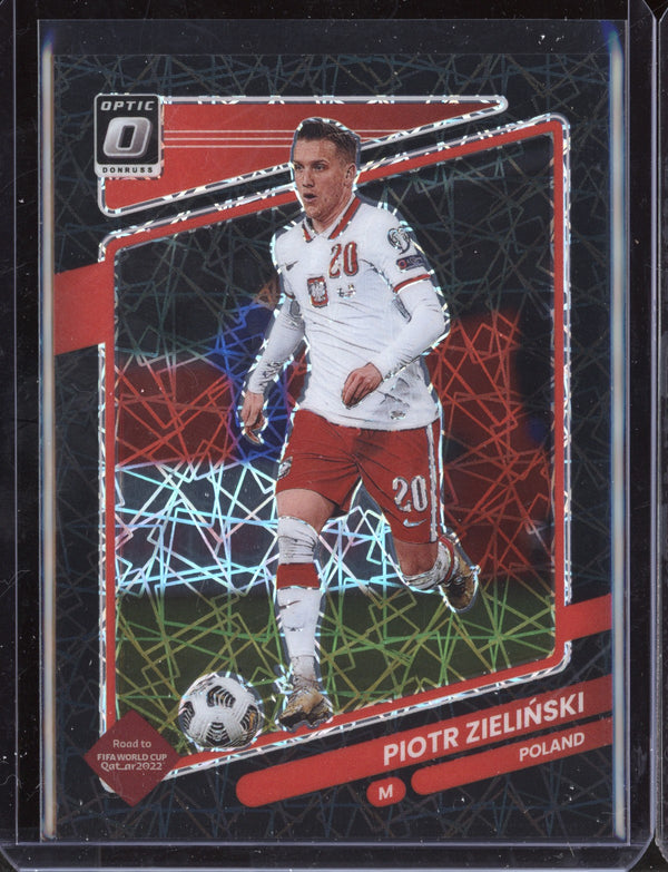 Piotr Zielinski 2021 Panini Donruss Optic Soccer Black Velocity 16/25