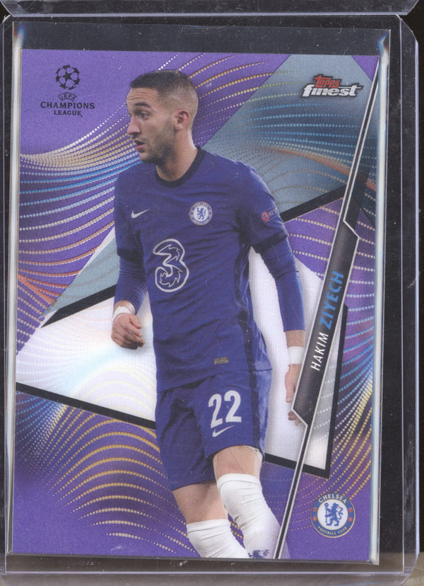 Hakim Ziyech 2020-21 Topps Finest UCL 49 Purple 75/250