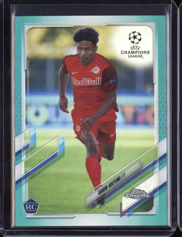 Karim Adeyemi 2021 Topps Chrome Champions League Aqua Refractor 146/199