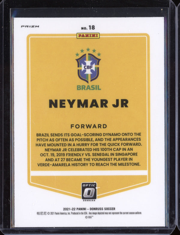 Neymar JR.  2021 Panini Donruss Optic Soccer Holo