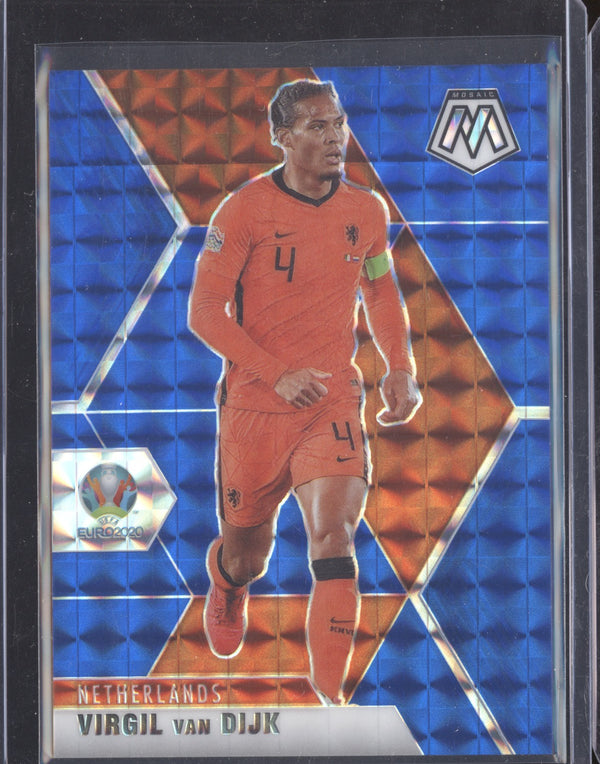 Virgil van Dijk 2021 Panini Mosaic Euro 2020 Soccer 141 Blue 76/99