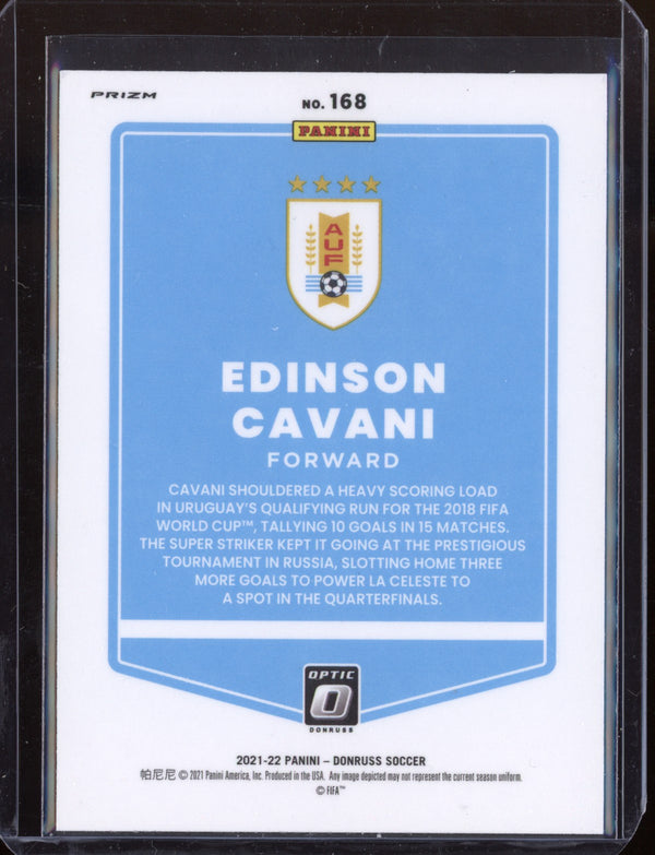 Edinson Cavani 2021 Panini Donruss Optic Soccer Holo