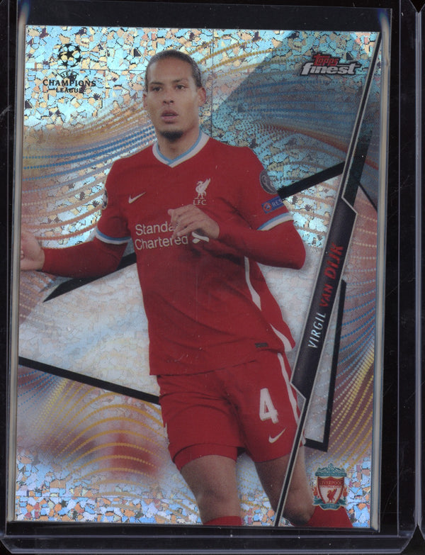 Virgil van Dijk 2021 Topps Finest Finest Speckle Refractor 40/175