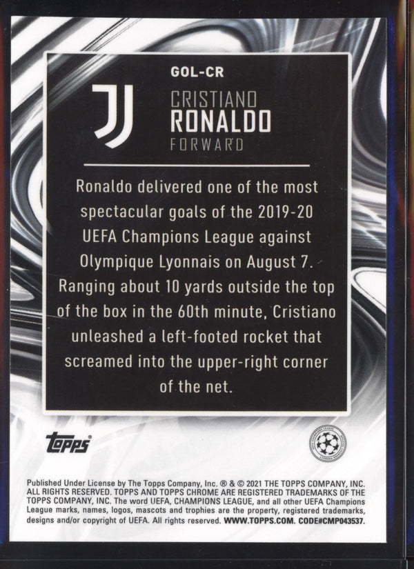 Cristiano Ronaldo  2020-2021 Topps Chrome UEFA Champions League Golazo