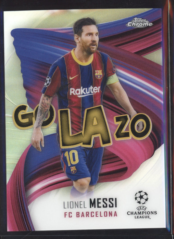 Lionel Messi  2020-2021 Topps Chrome UEFA Champions League Golazo