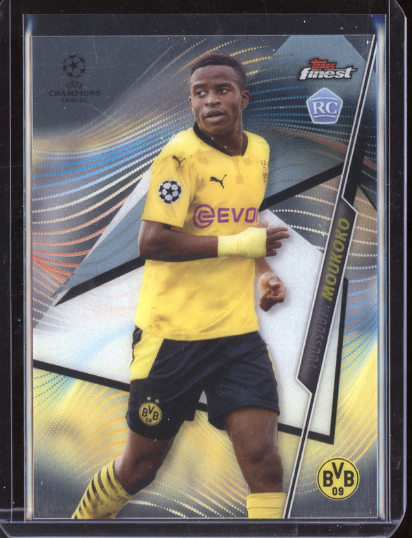 Youssoufa Moukoko 2021 Topps Finest UEFA Champions League Prizm RC