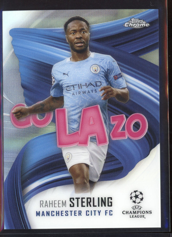 Raheem Sterling  2020-2021 Topps Chrome UEFA Champions League Golazo