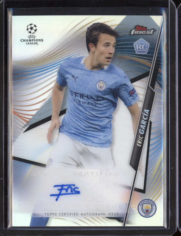 Eric Garcia 2021 Topps Finest UEFA Champions League Autographs RC