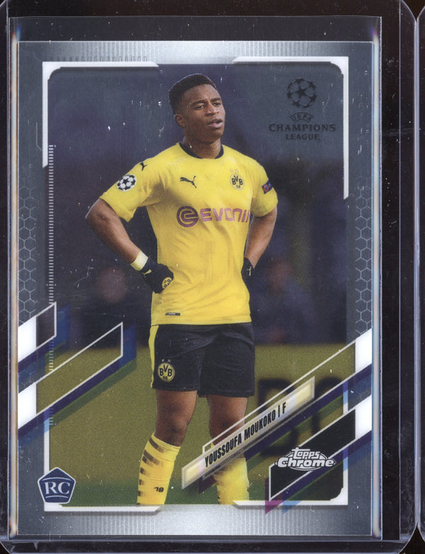 Youssoufa Moukoko 2021 Topps Chrome Champions League RC