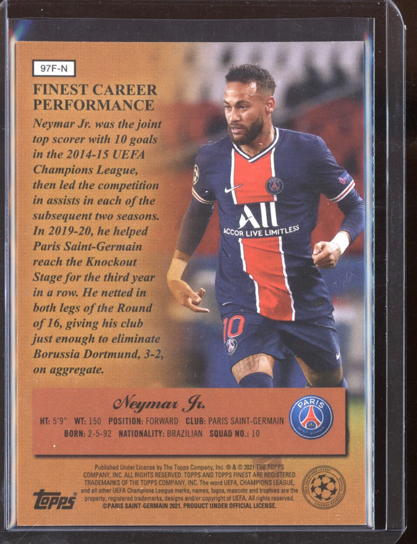 Neymar JR.  2021 Topps Finest UEFA Champions League 1997 Topps Finest Masters