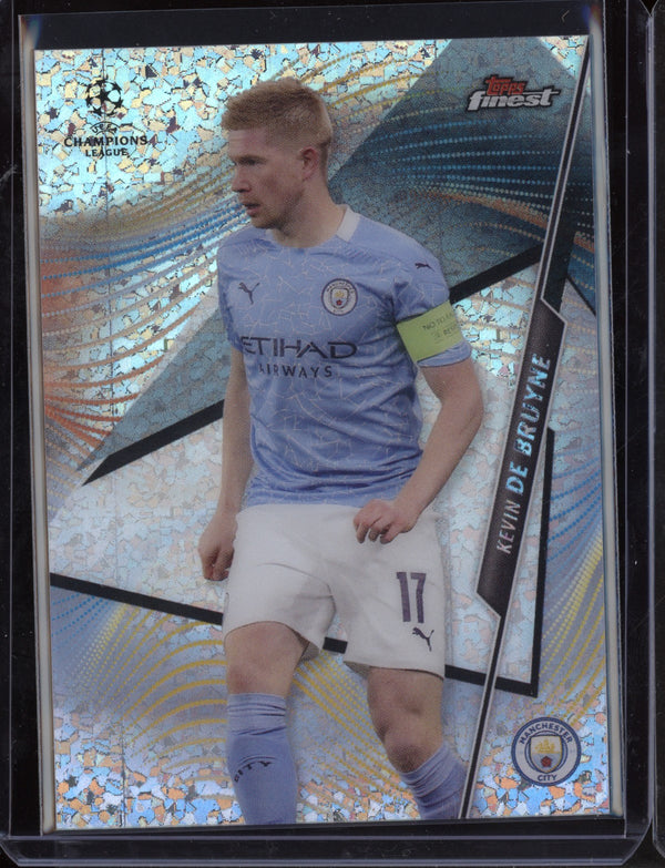 Kevin De Bruyne 2021 Topps Finest UEFA Champions League Speckle Refractor 19/125