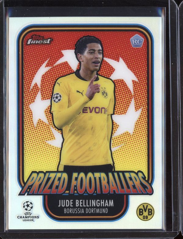 Jude Bellingham 2021 Topps Finest UEFA Champions League Prized Footballers RC