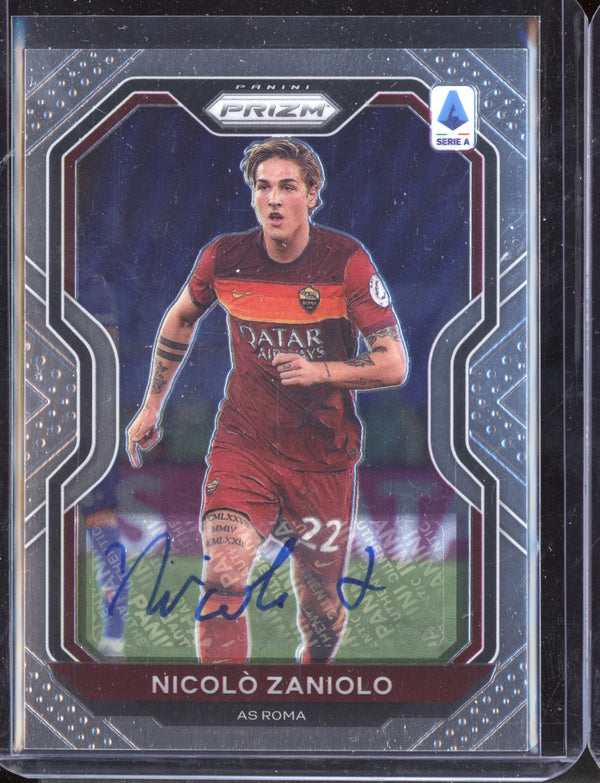 Nicolo Zaniolo 2020 Panini Chronicles Soccer  Prizm La Liga Autograph 175/500