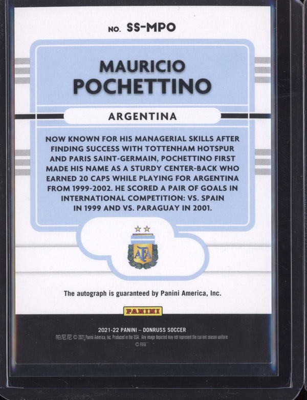 Mauricio Pochettino 2021/22 Panini Road to the World Cup Qatar Signature Series