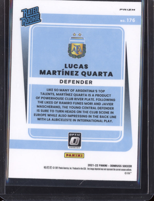 Lucas Martinez Quarta 2021/22 Panini Road to the World Cup Qatar Holo RC