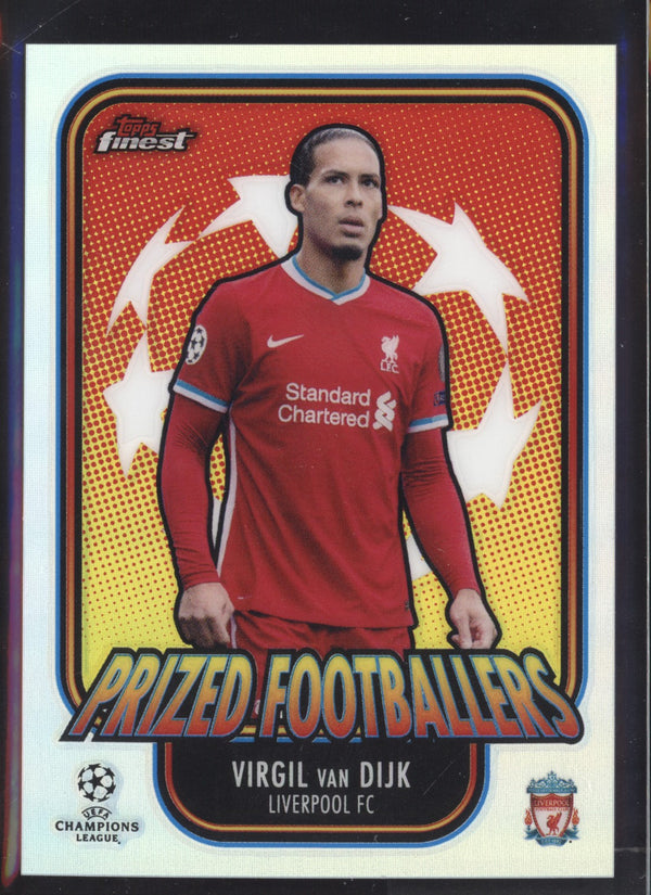 Virgil Van Dijk 2020-2021 Topps Finest UEFA Champions League Prized Footballers