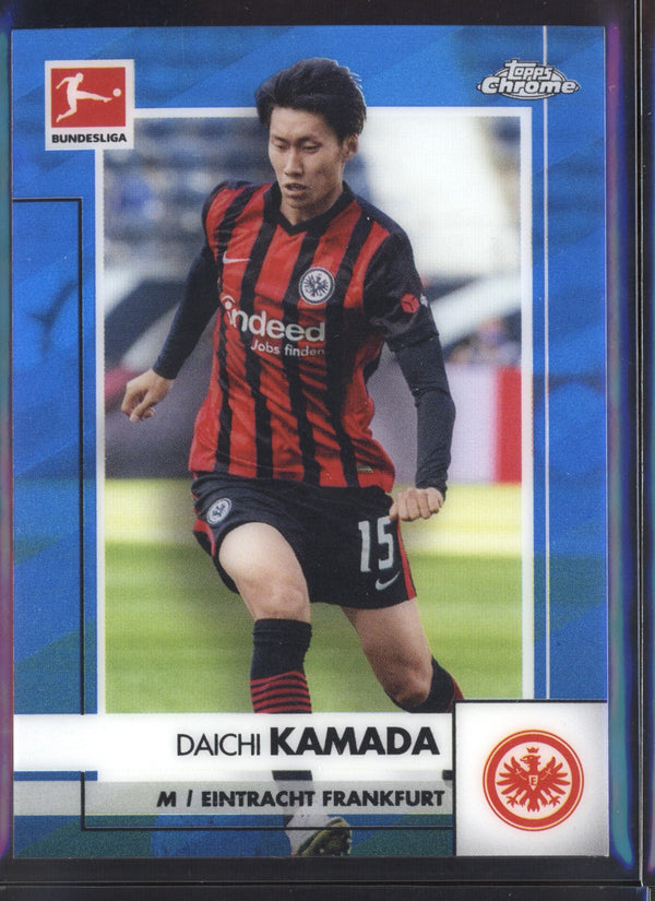 Daichi Kamada 2020-2021 Topps Chrome Bundesliga Blue Refractor 106/150