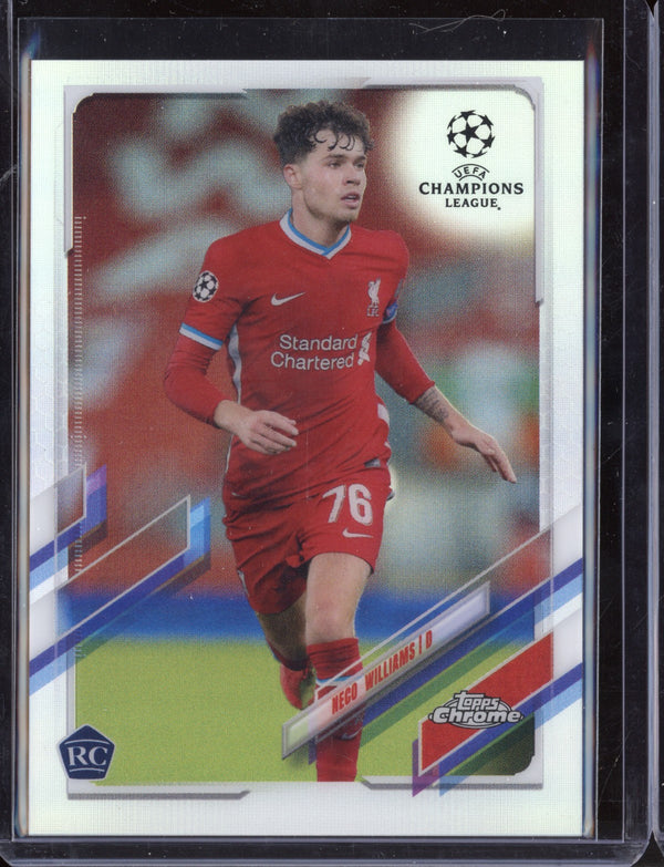 Neco Williams 2021 Topps Chrome UEFA Champions League Refractor RC