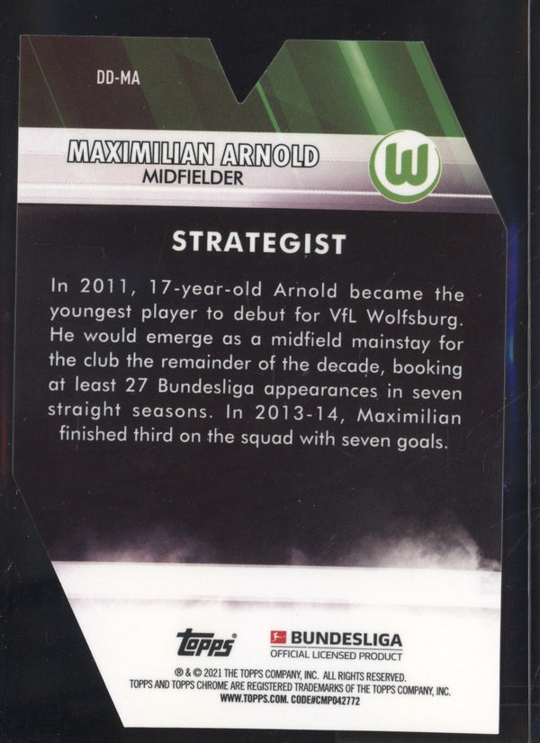 Maximilian Arnold 2020-2021 Topps Finest Bundesliga Decade of Dominance