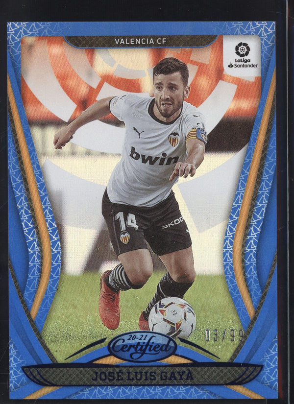 Jose Luis Gaya 2020-2021 Panini Chronicles Certified Blue Mirror 03/99