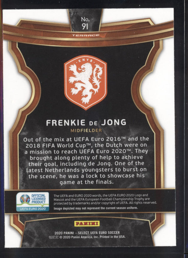 Frenkie de Jong 2019-2020 Panini Selecta UEFA Euro RC