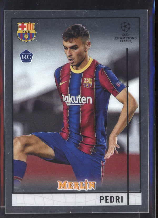 Pedri 2020-2021 Topps Merlin UEFA Champions League RC