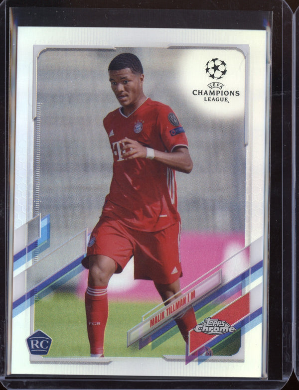 Malik Tillman 2021 Topps Chrome UEFA Champions League Refractor RC