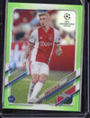 Kenneth Taylor 2021 Topps Chrome UEFA Champions League Neon Green  RC 26/99