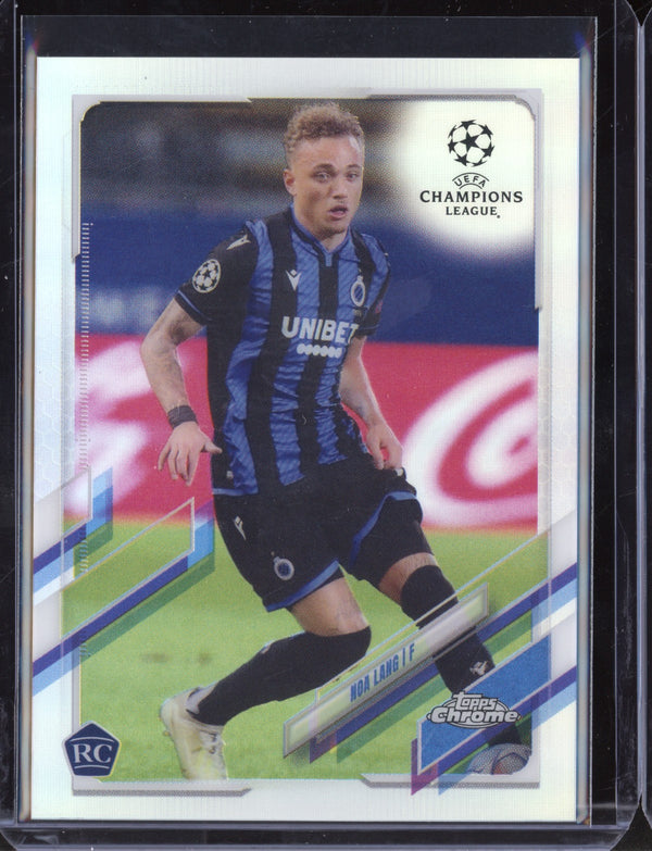 Noa Lang 2021 Topps Chrome UEFA Champions League Refractor RC