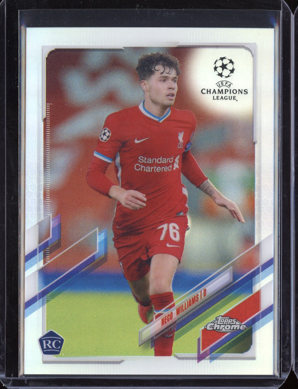 Neco Williams 2021 Topps Chrome UEFA Champions League Refractor RC