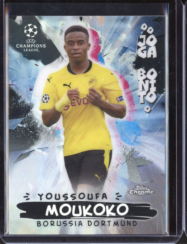 Youssoufa Moukoko 2021 Topps Chrome UEFA Champions League Joga Bonito