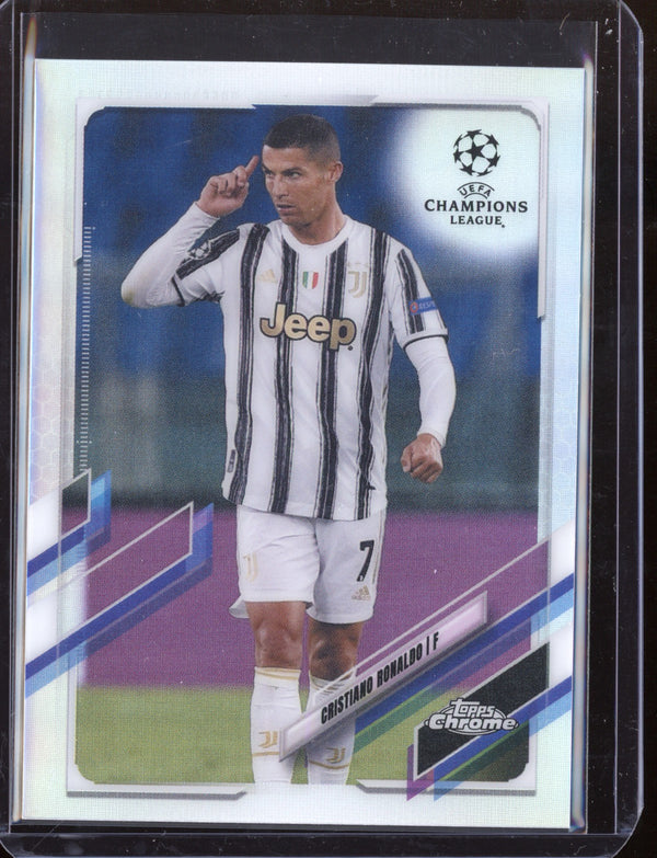 Cristiano Ronaldo 2021 Topps Chrome UEFA Champions League Refractor