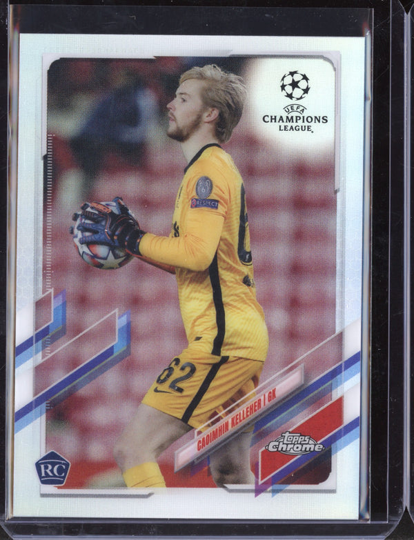 Caoimhin Kellher 2021 Topps Chrome UEFA Champions League Refractor RC