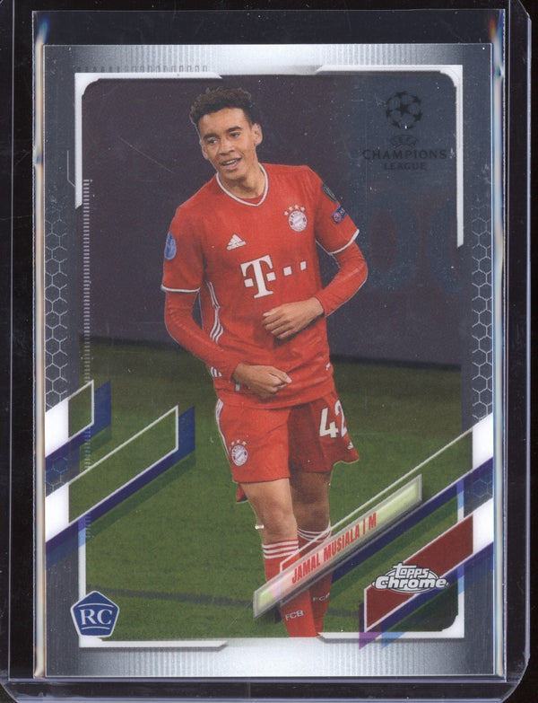 Jamal Musiala 2021 Topps Chrome UEFA Champions League RC