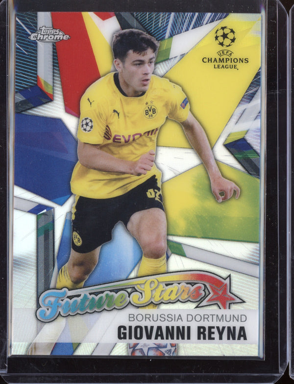 Giovanni Reyna 2021 Topps Chrome UEFA Champions League Future Stars