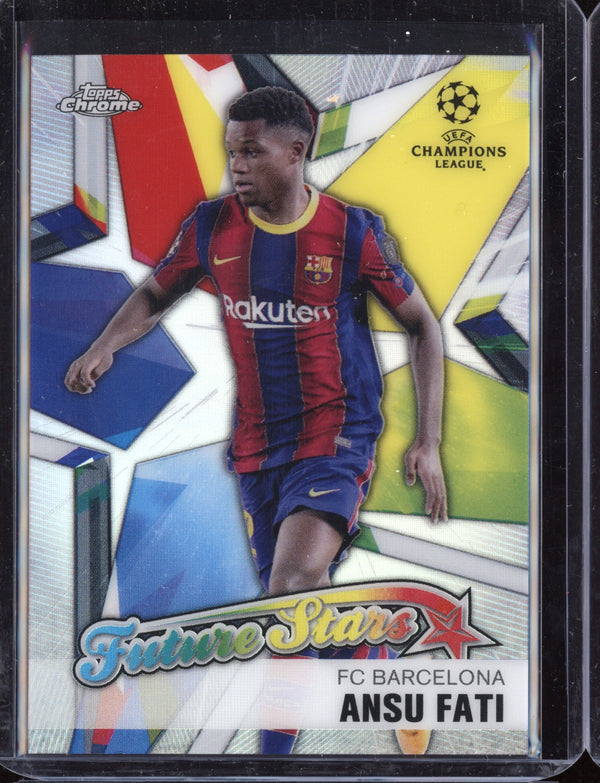 Ansu Fati 2021 Topps Chrome UEFA Champions League Future Stars