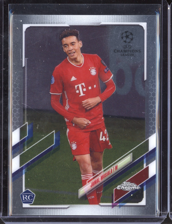 Jamal Musiala 2021 Topps Chrome UEFA Champions League RC